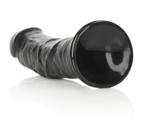 Dildo m. Saugfuss Curved Realistic 9-Inch schwarz 23cm x 5.5cm O-Ring Harness kompatibel von REALROCK kaufen