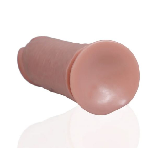 Dildo m. Saugfuss Extra Thick Straight 10-Inch haut 23.4 cm x 8.1cm einführbar mit Äderung PVC günstig kaufen