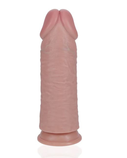 Dildo m. Saugfuss Extra Thick Straight 10-Inch haut 23.4 cm x 8.1cm einführbar mit Äderung von REALROCK kaufen