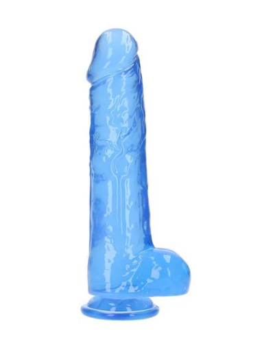 Dildo m. Saugfuss Realistic Cock 10-Inch blau mit Hodensack 25.4cm x 6cm einführbar lebensechtes TPE kaufen