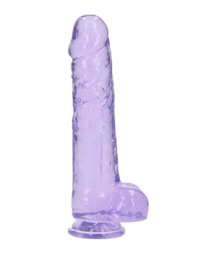 Dildo m. Saugfuss Realistic Cock 10-Inch violett mit Hodensack 25.4cm x 6cm TPE von REALROCK günstig kaufen