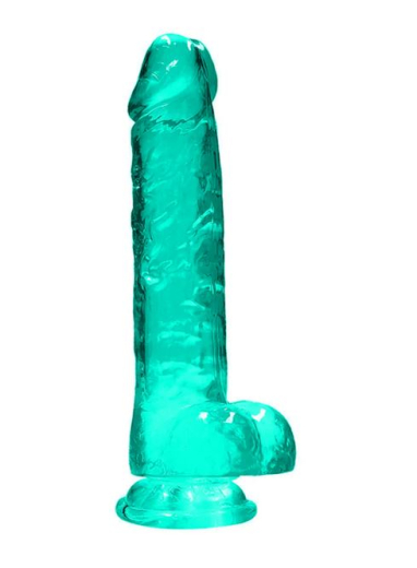 Dildo m. Saugfuss Realistic Cock 8-Inch türkis