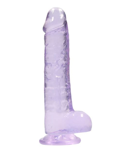 Dildo m. Saugfuss Realistic Cock 8-Inch violett mit Hodensack 16cm x 4cm einführbar günstig kaufen