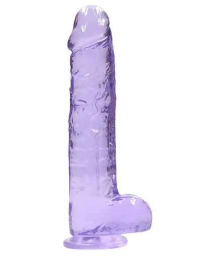 Gode avec ventouse Realistic Cock 9-Inch violet avec scrotum 19cm x 4.5cm insérable en TPE réaliste acheter