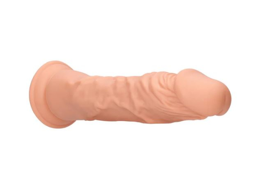 Dildo m. Saugfuss Realistic Dong 10-Inch haut TPE mit Äderung O-Ring Harness kompatibel von REALROCK kaufen