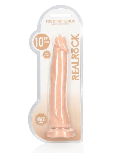 Dildo m. Saugfuss Realistic Dong 10-Inch haut TPE O-Ring Harness kompatibel von REALROCK kaufen