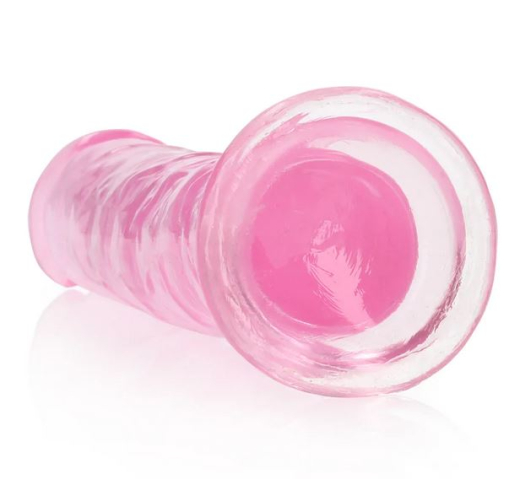 Dildo w. Suction Cup Realistic Dong 7-Inch pink ultra-soft & lifelike TPE 18cm x 3.8cm Strap-On compatible buy
