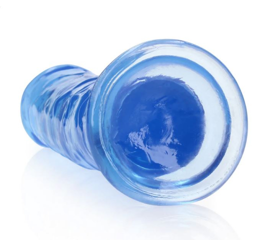 Dildo m. Saugfuss Realistic Dong 8-Inch blau 20cm x 4cm TPE Harness kompatibel von REALROCK günstig kaufen