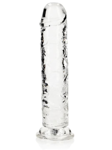 Dildo m. Saugfuss Realistic Dong 8-Inch transparent 20cm x 4cm TPE Strap-On Harness kompatibel von REALROCK kaufen