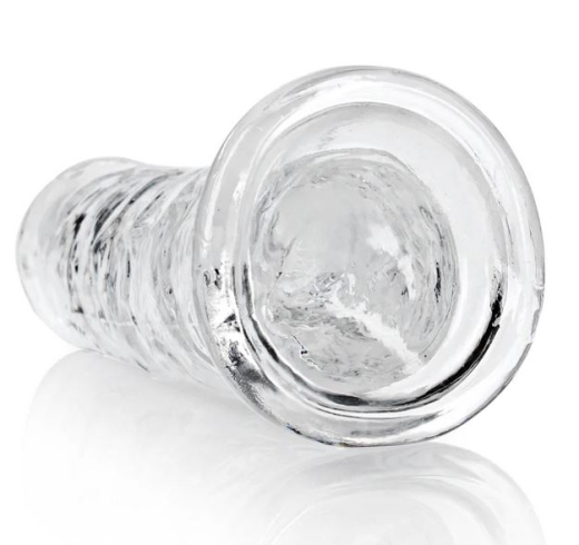 Dildo m. Saugfuss Realistic Dong 8-Inch transparent 20cm x 4cm einführbar lebensechtes TPE Harness kompatibel kaufen