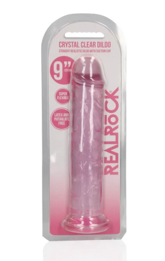 Dildo m. Saugfuss Realistic Dong 9-Inch pink 23cm x 4.5cm einführbar lStrap-On Harness kompatibel günstig kaufen