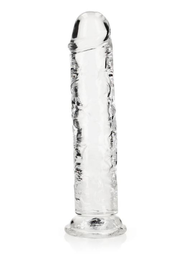 Dildo m. Saugfuss Realistic Dong 9-Inch transparent 23cm x 4.5cm TPE Strap-On Harness kompatibel kaufen