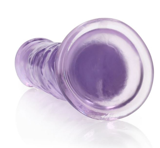 Dildo m. Saugfuss Realistic Dong 9-Inch violett 23cm x 4.5cm lebensechtes TPE Harness kompatibel günstig kaufen