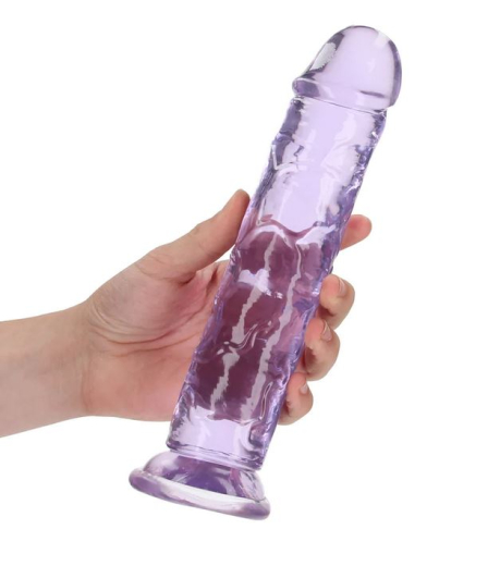 Dildo m. Saugfuss Realistic Dong 9-Inch violett 23cm x 4.5cm lebensechtes TPE von REALROCK günstig kaufen