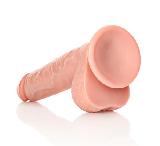 Dildo m. Saugfuss Straight 11-Inch haut 23cm x 5.7cm mit Hodensack dauerhaftes PVC von REALROCK günstig kaufen