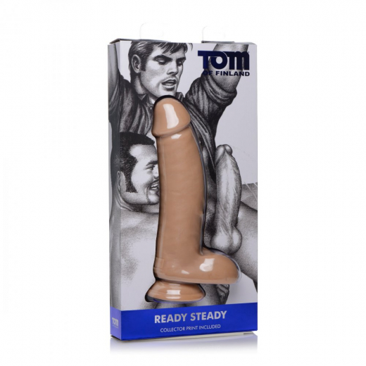 Dildo m. Saugfuss Tom-of-Finland Ready Steady TPE