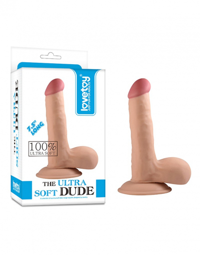Dildo m. Saugfuss Ultra Soft Dude Realistic 7.5-Inch