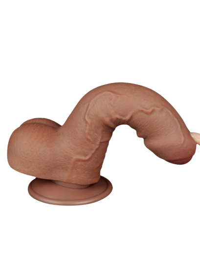 Dildo Sliding Skin 7-Inch UC m. abschraubbarem Saugnapf schwarz