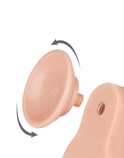 Dildo Sliding Skin 8.5-Inch m. abschraubbarem Saugnapf