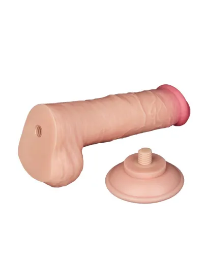 Dildo Sliding Skin 8-Inch m. abschraubbarem Saugnapf