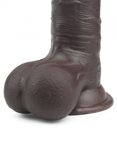 Dildo Sliding Skin Dual Layer 7.8-Inch schwarz