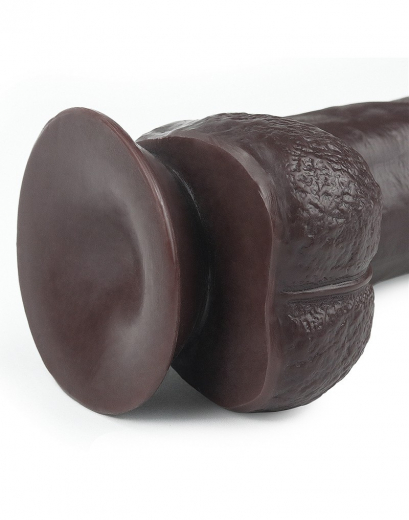 Dildo Sliding Skin Dual Layer 9-Inch schwarz