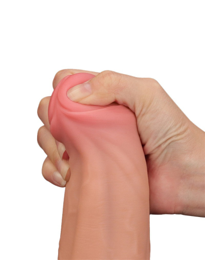 Dildo Sliding Skin Dual Layer King Sized 11.5-Inch