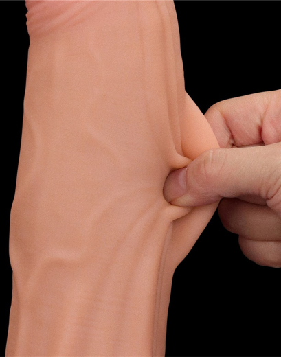 Dildo Sliding Skin Dual Layer King Sized 12-Inch