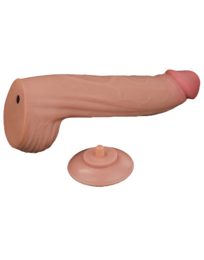 Dildo Sliding Skin Dual Layer King Sized 12-Inch
