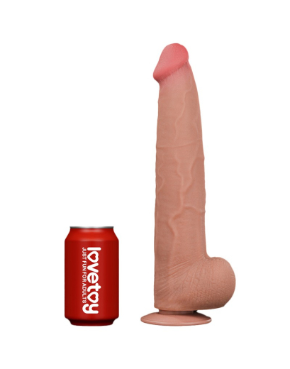 Dildo Sliding Skin Dual Layer King Sized 13.5-Inch