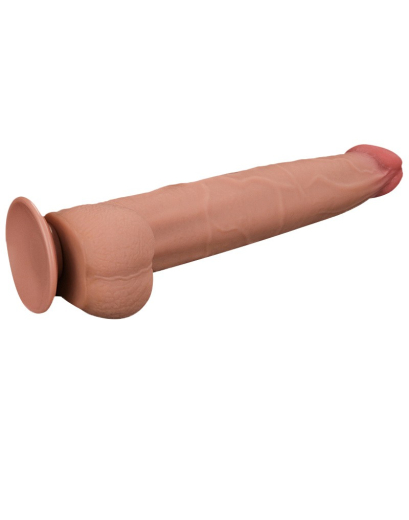 Dildo Sliding Skin Dual Layer King Sized 13.5-Inch