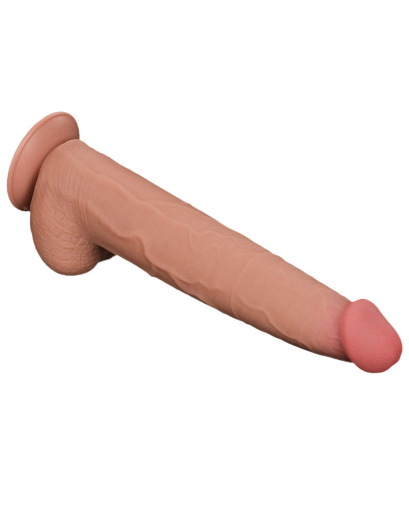 Dildo Sliding Skin Dual Layer King Sized 13.5-Inch