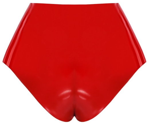Dildo-Panties Latex red with integrated natural Dildo with Veins & Glans Strap-On Briefs by LATE-X Fetish Fashion buy cheap