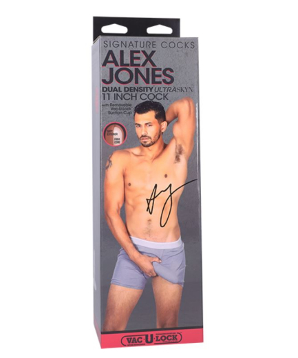 Dildo Vac-U-Lock Alex Jones UltraSkyn 11-Inch naturgetreue Kopie des Pornostars mit Hodensack & Saugfuss kaufen