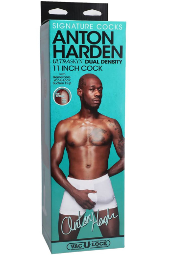 Dildo Vac-U-Lock Anton Harden UltraSkyn 11-Inch mit Hodensack & Saugfuss von DOC JOHNSON günstig kaufen