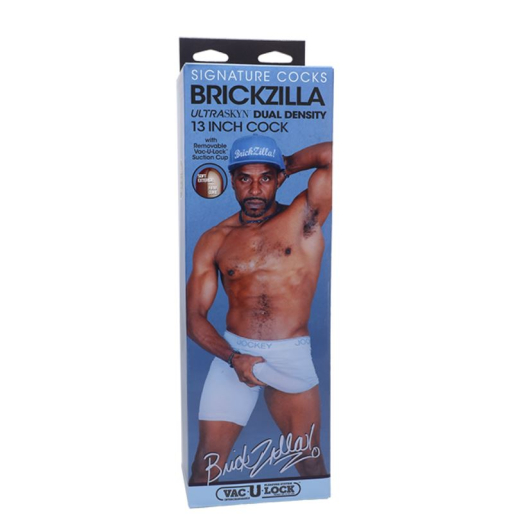 Dildo Vac-U-Lock Brickzilla UltraSkyn 13-Inch Pornostar-Penis mit Hodensack & Saugfuss von DOC JOHNSON kaufen