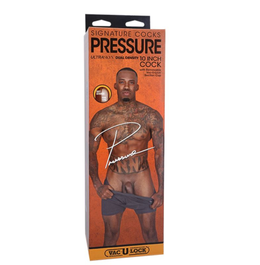 Dildo Vac-U-Lock Pressure UltraSkyn 10-Inch Kopie des Pornostar-Penis mit Saugfuss von DOC JOHNSON günstig kaufen