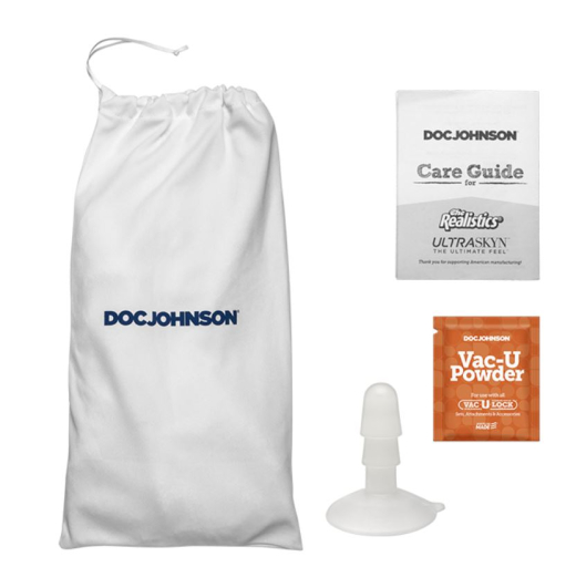 Dildo Vac-U-Lock Quinton James UltraSkyn 9.5-Inch Kopie des Pornostar-Penis mit Hodensack & Saugfuss kaufen