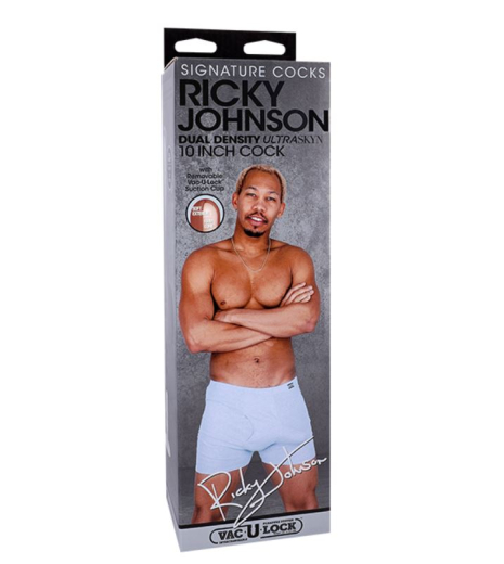 Dildo Vac-U-Lock Ricky Johnson UltraSkyn 10-Inch mit Hodensack & Saugfuss von DOC JOHNSON günstig kaufen