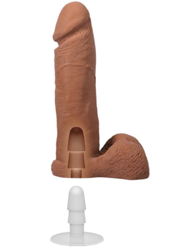 Doc Johnson Vac-U-Lock Realistic Cock UltraSkyn 8-Inch hellbraun mit hartem innerem Kern abnehmbarer Saugnapf kaufen