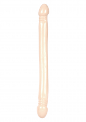 Double gode 18 Inch smooth double Header Dong blanc