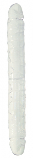 Doppel Dildo PVC Crystal Duo transparent