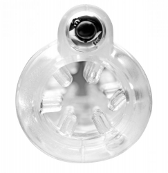 Doppel-Peniskopfhülle m. Vibration Head-to-Head TPE