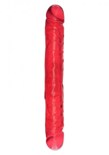 Doppeldildo Crystal Jellies Double Dong 12 Inch pink
