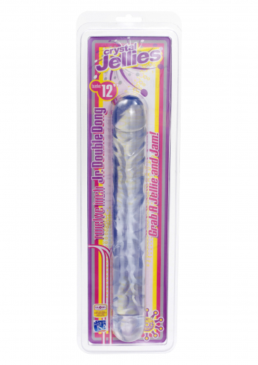 Doppeldildo Crystal Jellies Double Dong 12 Inch transparent