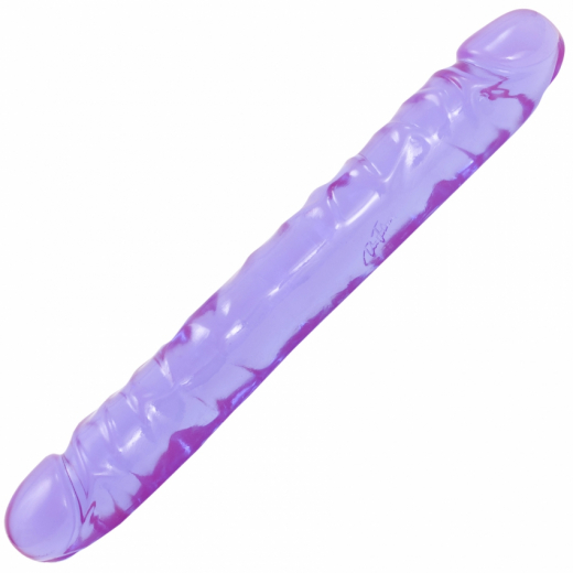 Doppeldildo Crystal Jellies Double Dong 12 Inch violett