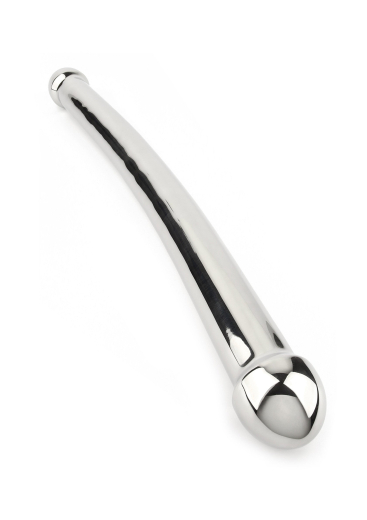Stainless Steel Dildo Double Header 44cm long with 3.8cm Diameter End-Balls curved Double-Dong by MR STEEL buy