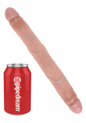 Doppeldildo King Cock 12-Inch Slim Double Dong Hautfarbe