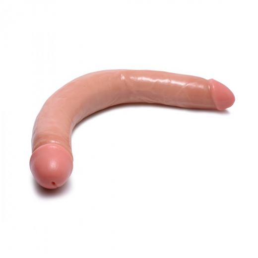 Doppeldildo Realistic 17.5 Inch Dong PVC hautfarben