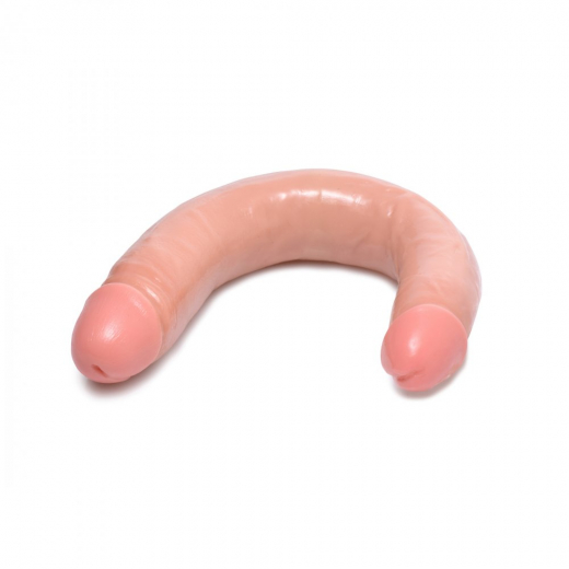 Doppeldildo Realistic 17.5 Inch Dong PVC hautfarben